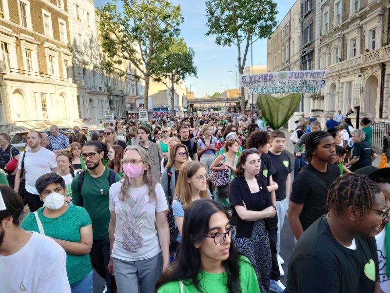 The march for Grenfell