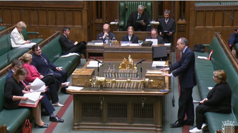 Andy Slaughter speaking at the despatch box