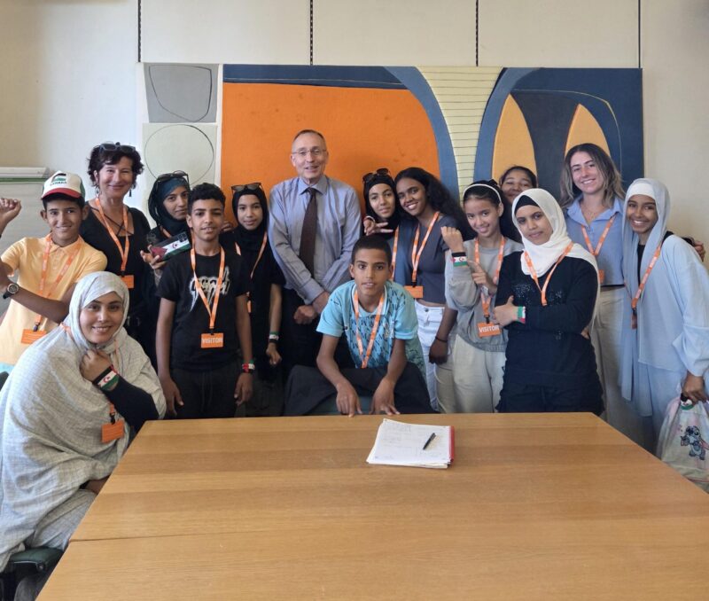 Meeting the Saharawis in Parliament.