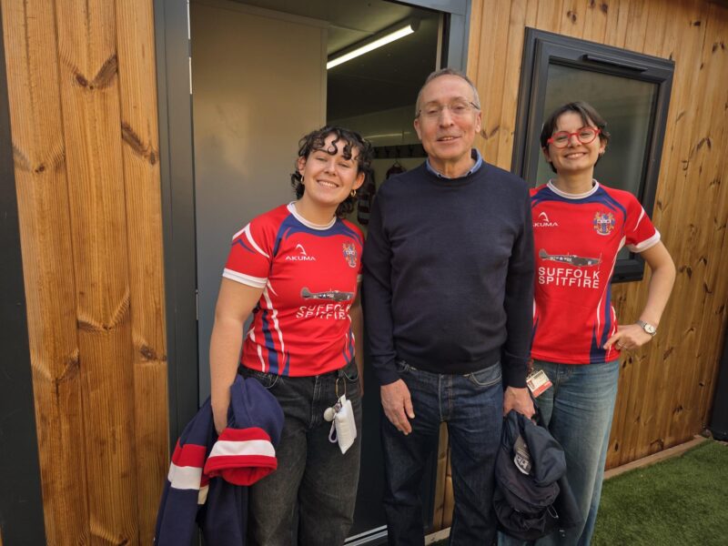 With players at Chiswick Rugby Club. 