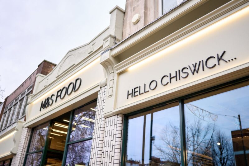 The new M&S store in Chiswick. 