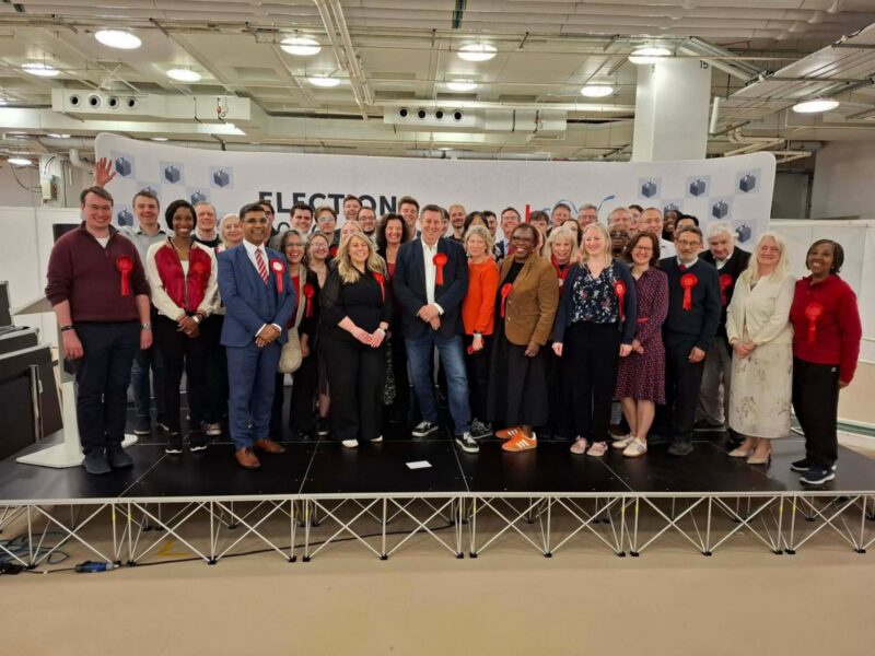 H&F’s 38 newly-elected Labour councillors, the Party’s best UK result. 
