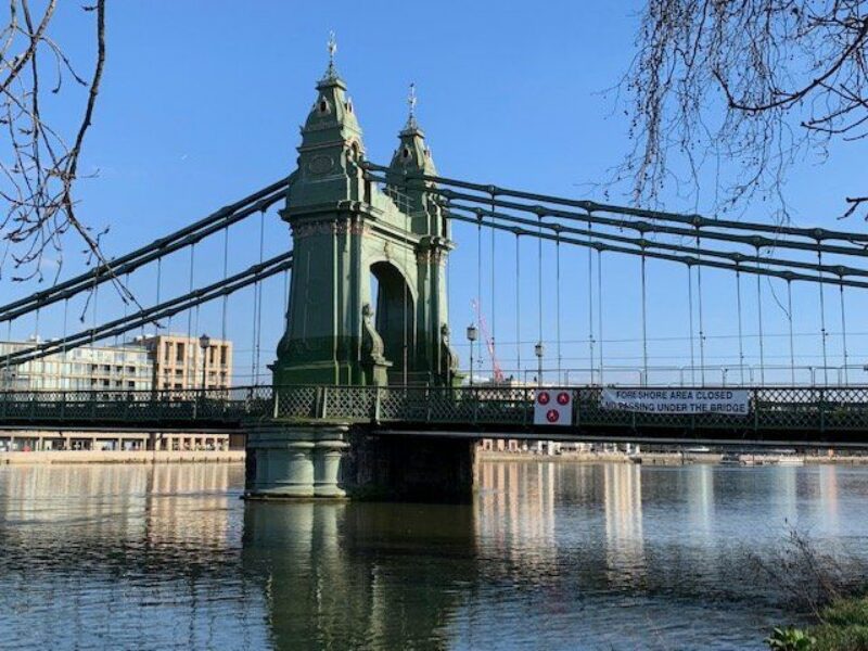 Hammersmith Bridge.