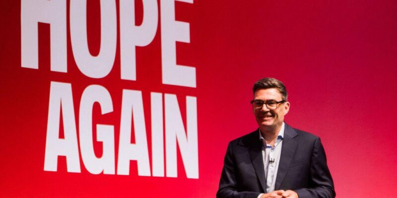 Andy Burnham at Labour Party Conference.